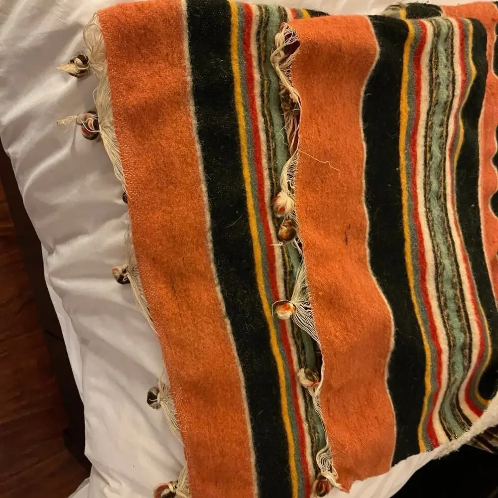 Native Wool throw blanket native great colors